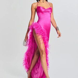 Retrofete Priscilla Feather Dress NWT